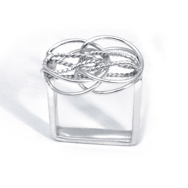 Anillo de Plata Trenza
