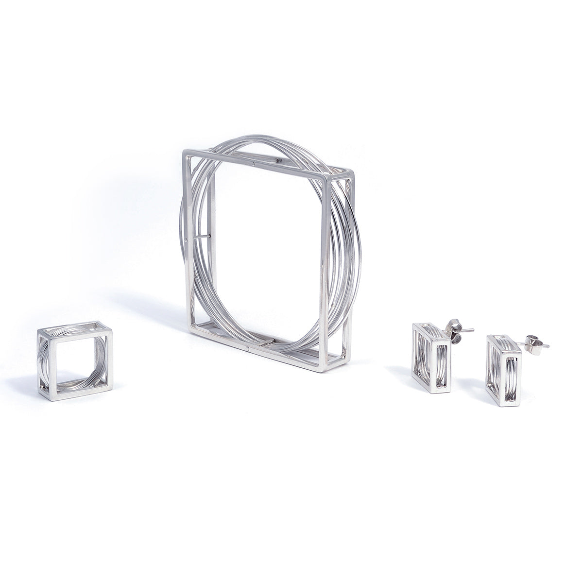 Pulsera de Plata 8 aros Calakmul